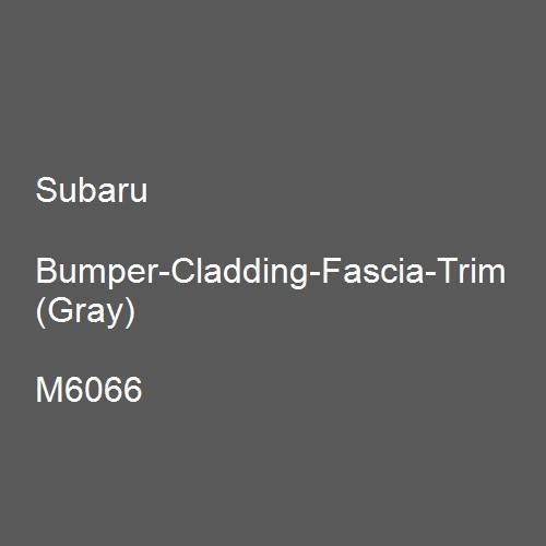 Subaru, Bumper-Cladding-Fascia-Trim (Gray), M6066.